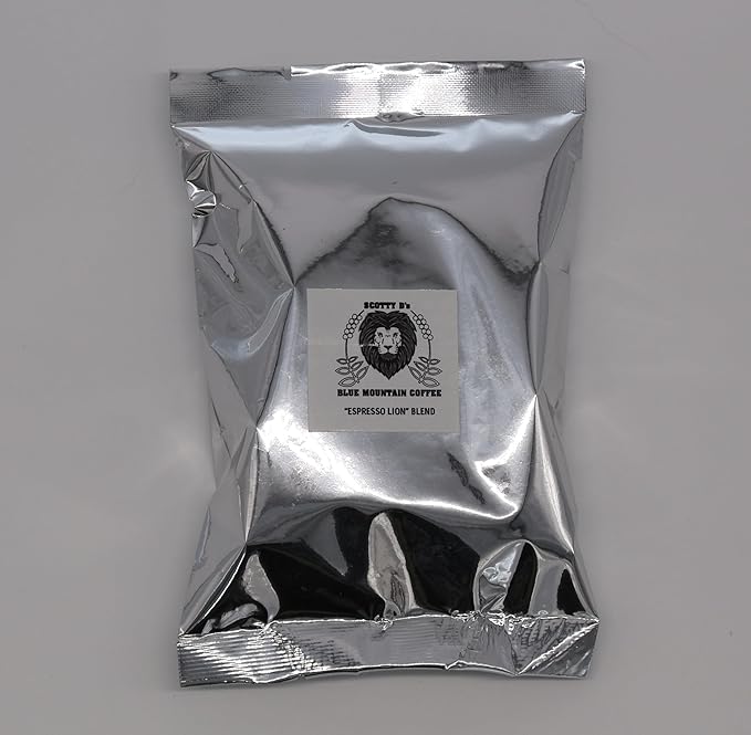 Scotty D's Jamaican Coffee "Espresso Lion" Blend- Blue Mountain Espresso Blend (French Roast)(Dark Roast) 3 oz. (Ground Coffee)