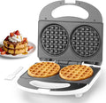 SugarWhisk Double Mini Waffle Maker Machine, Chaffle Maker, Waflera Electrica, Small Waffle Iron for Waffles, Keto Chaffles, Hash Browns, Cookies, 4 Inch