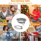 Collapsible Colander - Small Strainer Basket, Side-Drain Design, Dishwasher Safe Food Strainer for Pasta, Fruits, Vegetables