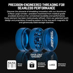 Santa Cruz Shredder Metal Herb Grinder Knurled Top for Stronger Grip 3-Piece Large 2.7" (Blue)