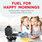 Dash Deluxe Egg Bite Maker - Electric Egg Bite Maker for Healthy Protein Snacks - Quick Cleanup, Space-Saving Design & Non-Slip Feet - 4 Servings, Red