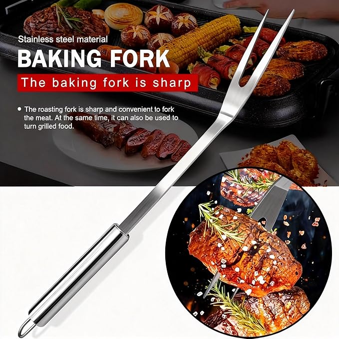 Small Travel 5-Piece 304 Stainless Steel Grill Tool Set with Storage Case – BBQ Grilling Accessories, Ideal Gift for Men & Cooking Lovers