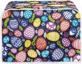 JEOCODY Easter Toaster Cover Egg Print Toaster Covers 4 Slice Wide Slot Dustproof Fingerprint Protectors and Greasy Protection Anti-sputtering Machine Washable Women Gift