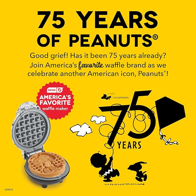 Peanuts x Dash Mini Waffle Maker