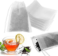 100Pcs Tea Bags for Loose Leaf Teas, Disposable Tea Bags, Disposable Non-Woven Filter Bag with Drawstring for Herbal, Coffee, Spice(3.15x3.94Inch)