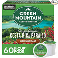 Green Mountain Coffee Roasters Costa Rica Paraiso, Keurig Single Serve K-Cup Pods, Medium Roast Coffee, 60 Count, (6 Packs of 10)