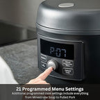 Tiger COL-A40U 2.6-Quart Compact 8-in-1 Electric Multi-Cooker with 21 Programmed Menus (Black)
