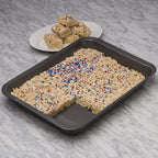 Ecolution Bakeins Lasagna and Roasting Pan – PFOA, BPA, and PTFE Free Non-Stick Coating – Heavy Duty Carbon Steel – Dishwasher Safe – Gray – 14.5” x 10.375” x 1.9375”