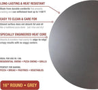 Old Stone Pizza Kitchen Glazed Round Pizza Stone for Oven and Grill, 16 inch