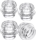 4 Pack Coffee Percolator Glass Top Replacement, Clear Coffee Filter Glass Knob for Electric and Stove Pots, Heat-Resistant Percolator Parts Camping Accessories for Coffee Filter and Makers
