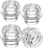 4 Pack Coffee Percolator Glass Top Replacement, Clear Coffee Filter Glass Knob for Electric and Stove Pots, Heat-Resistant Percolator Parts Camping Accessories for Coffee Filter and Makers