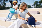 PackIt Freezable Classic Lunch Box, Sea Shark, Built with EcoFreeze Technology, Collapsible, Reusable, Zip Closure With Zip Front Pocket and Buckle Handle, Designed for Fresh Lunch On the Go