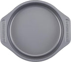 Farberware Nonstick Bakeware Set Includes Baking Cake Pans and Cookie Sheets, 4 Piece, Gray