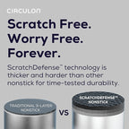 Circulon A1 Series with ScratchDefense Technology Nonstick Induction Frying Pan/Skillet, 12 Inch, Graphite