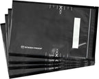 Stash Proof Resealable Zipper Vacuum Seal Bags 8" x 12" (100 Count) 5.5 Mil (Black and Clear) - BPA Free Commerical Grade Food Saver for Storage, Sous Vide, and Meal Prep Sealer Bag