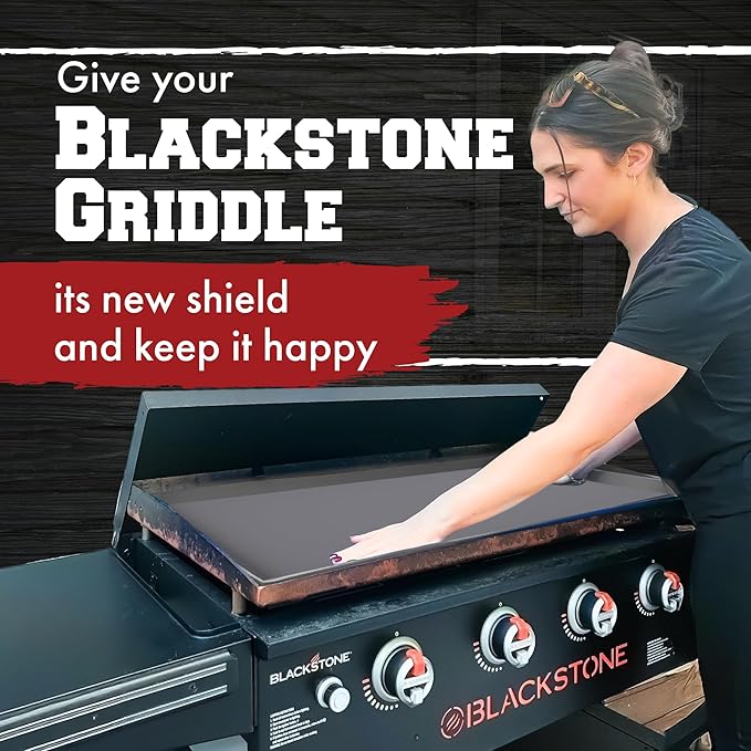Kitchen perfection 17" Premium Silicone Griddle Cover Mat for Blackstone Griddle 17 Inch - Hermetic Protection from Rust & Debris All Year, Fits All Blackstone 17 Inch Models - Food Grade Silicone