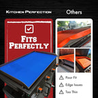 KITCHEN PERFECTION 22" Premium Silicone Griddle Cover Mat For Blackstone Griddle 22 Inch - Hermetic Protection From Rust & Debris All Year, Fits All Blackstone 22 Inch Models - Food Grade Silicone