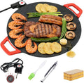 Indoor Smokeless Electric Griddle: 1000W Fast Heating Indoor Grill with 11/14/16" Nonstick Surface, Adjustable Temp Control, Easy to Clean for Steak, Pancake & BBQ (11in)