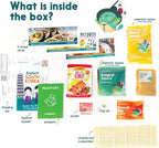eat2explore Cooking Kits for Kids 14 Pcs – Interactive & Educational Kids Cooking Sets Real for Ages 5 and Up,3 Recipe Cards & Global Ingredients – Perfect for Families and Homeschooling (South Korea)