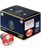 Organic Ashwagandha Tea Pods for Keurig with Ginger, Licorice, Organic Hibiscus Sabdariffa, Rosehip, & Lime - Decaf Herbal Tea - Energizing Tea by Teavity (36 Tea Pods)