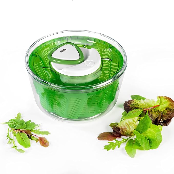 Zyliss E940011 Easy Spin 2 Salad Spinner-Small Green, Plastic