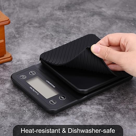 Apexstone Coffee Scale with Timer, Espresso Scale with Timer, Espresso Coffee Scale with Timer for Pour Over Coffee (Batteries Included)