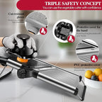 Masthome Mandoline Food Slicer Adjustable Thickness for Cheese Fruits Vegetables Stainless Steel Food Cutter Slicer Dicer with Extra Brush and Blade Guard for Kitchen