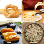 3-Wheel Pastry Cutter, Stainless Steel Pizza Cutter, Expandable Multi-Round Baking Roller, Cookie Dough Divider, Perfect for Pastries, Cookies, and Pizza