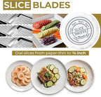 Gramercy Adjustable Mandoline Food Slicer, Mandoline Slicer for Kitchen, Mandolin, Potato, Tomato, Carrot, Vegetable, Fruit and Onion Cutter - Stainless Steel - INCLUDING 1 Pair Cut-Resistant Gloves