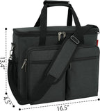 Bartender Bag, Bartender Kit Travel Bag for Cocktail Shaker Set, Portable Carrying Case with Compartments for Wine Bottles, for Travel Home Indoor Outdoor Party(Bag Without Tools)