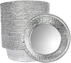 5 Inch Aluminum Foil Mini Pie Pans - Disposable Small Pie Tins For Bakeries, Cafes, Restaurants - Durable Mini Foil Pans for Pie, Fruit Tarts, Quiche (50, 5 Inch)