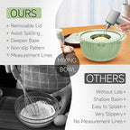 4-1 Strainer with Bowl & Spoons Set - Strainers and Colanders - Colanders for kitchen(Patented) - Pasta Strainer with Upgraded Graters & Spoons for Fruit Veggie Kitchen Essentials, Green