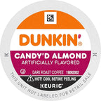 Dunkin' Candy'd Almond Dark Roast Flavored Coffee, 60 Keurig K-Cup Pods
