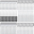 Hunnycook 72-Piece Silverware Set - Stainless Steel Silverware Set for 12, Include Fork Knife Spoon Set, Mirror Polished Flatware Set, Cutlery Set for Home Kitchen Restaurant, Dishwasher Safe