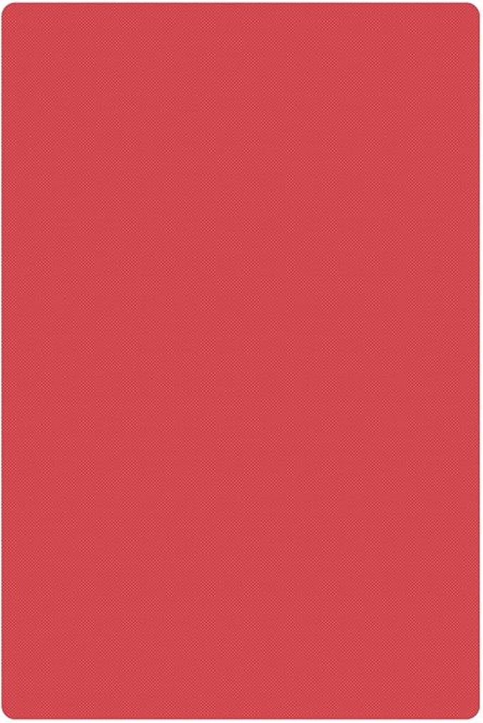 TrueCraftware- 24" X 18" X 1/2” Cutting Board for Kitchen Red Color Plastic- Commercial Plastic Chopping Board Anti Slip Surface Chopping Food Cutting Mat for Meat Vegetables Dishwasher Safe
