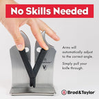 Brod & Taylor VG2 Professional Knife Sharpener | 3-Action Tungsten Carbide (Stainless Steel)