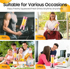 Cordless Personal Size Portable Blender - 380Ml Blender Smoothies and Shakes, BPA Free Traveling Juice Cup with Powerful Blending, Freshly Squeezed in Sports/Travel/Home