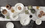 Oneida 896602 24 Seven Black Rim 12-Piece Dinnerware Set