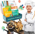 eat2explore Cooking Kits for Kids 14 Pcs – Interactive & Educational Kids Cooking Sets Real for Ages 5 and Up,3 Recipe Cards & Global Ingredients – Fun for Young Chefs (France Edition)