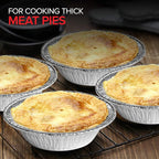 Stock Your Home 3 Inch Aluminum Foil Pie Pans (50 Count) Disposable & Recyclable Mini Pie Pans, Small Pie Tin for Baking, Cafes, and Restaurants, Durable Individual Pie Pan for Fruit Tarts, Quiche