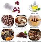 Tea Filter, Tea Bags, Tea Bags for Loose Leaf tea 100PCS 4IN x3.2IN White