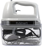 Cuisinart Power Advantage Plus 9-Speed Hand Mixer, 220W-Motor Hand Blender Electric Mixer with 9 Speed Settings, XL Dishwasher-Safe Beaters, 3 Low Mixing Speeds, Storage Case, Cool Grey