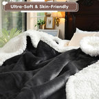 Electric Heated Blanket Twin Size - 62"x84", Soft Flannel Heating Blanket, 10 Heating Levels, 1-12 H Auto Shut Off, Breathable Warm and Washable for Bed, Dark Grey