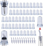 Pour Spout Covers Translucent Liquor Pourer Covers Universal Bottle Pour Dispenser Liquor Bottle Covers Liquor Bottle Covers Bottle Cover Dust for Home Kitchen Tools Supplies