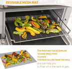 WMKGG 3 Pack Air Fryer Oven Liners Set, 9 x 11 Inch Reusable Non-Stick Toaster Oven Mats Compatible with Cuisinart, Breville, Ninja Foodi, Kalorik, Emeril Lagasse