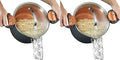 Gotham Steel 5 Quart Stock Pot Multipurpose Pasta Pot with Strainer Lid&Twist and Lock Handles,Nonstick Ceramic Surface Makes for Effortless Cleanup with Tempered Glass Lid,Dishwasher Safe,(Pack of 2)