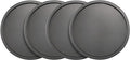 GoodCook Set of 4 Nonstick Steel 10 Inch Personal Pizza Pans Set, Gray