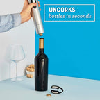 Oster Cordless Electric Wine Bottle Opener with Foil Cutter, Silver