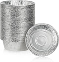 200 Pack 4" Round Tart Pie Foil Pans Disposable Pans Aluminum Foil Tart & Pie Tins Pans for Baking,Cooking,Storage or Reheating