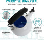 Chantal Tea Kettle, Vintage Series, Enamel on Steel, Whistling (White)